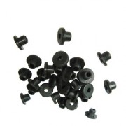 Black Soft Rubber Nipple, 500/bag